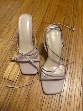 Strappy Nude Heels
